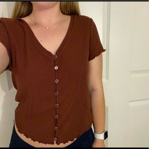 american eagle v neck